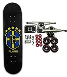 PLAN B Complete Skateboard UNITED BLACK 8"
