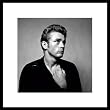 James Dean Pulling on Sweater Portrait Classic Hollywood Celebrity Framed Poster Print