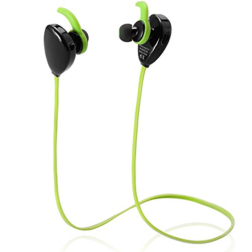 Bluetooth Headphones, Dealgadgets Noise Isolating V4.1 Wireless Stereo Running/Gym/Exercise Bluetooth Earbuds Sports Headsets with Mic for Iphone,Ipad,Samsung,or Other Bluetooth Enabled Devices,Green