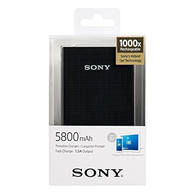 Sony CP-E6 5800mAH Power Bank with Polymer Battery (Black)