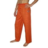 Mens NFL Kansas City Chiefs Plaid Cotton Thermal Sleepwear / Pajama Pants - Orange & Red (Size: XL)