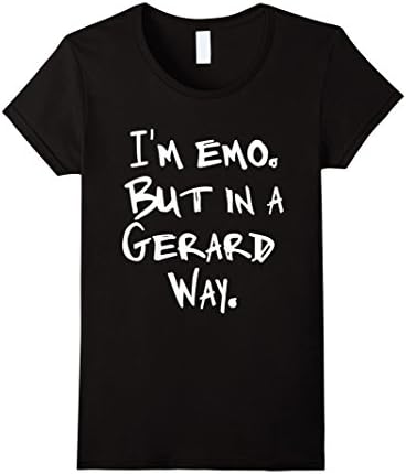Women's I'm Emo But in a Gerard Way T-Shirt Medium Black