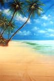 10x20 Maldive Beach Tropical Scenic Muslin Background Backdrop