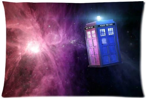 Custom Doctor Who Tardis Universe Zippered Pillow Cases 20x30inch (Two sides)