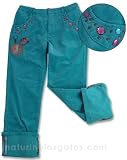 Pampolina Skinny Stretch Embellished Corduroy
