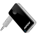 [New Version] Mpow® Streambot Mini Wireless Bluetooth 4.0 Audio Music Streaming Receiver Adapter with 3.5 mm Stereo Output and Hands Free Calling for Car