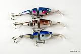 Lot of 3 New 3.5" Fishing Lure Swimbaits for Smallmouth Bass, Trout, and White Bass