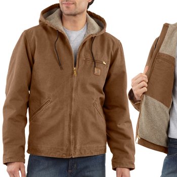 Carhartt Mens Sandstone Sherpa Carhartt Brown