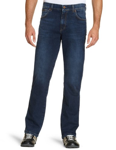 Wrangler Herren Jeans Hoher Bund W121ZD21K/ Texas, Gr. 38/36 (38/36), Blau (Dark Route 21K Preisvergleich
