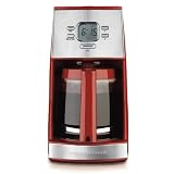 Hamilton Beach Ensemble 12-Cup Coffeemaker with Glass Carafe, Red