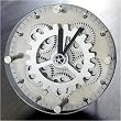 Maple's Dual Purpose Desktop / Wall Mountable Moving Gear Mechanical Automotive Inspired Clock