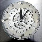 Maple's Dual Purpose Desktop / Wall Mountable Moving Gear Mechanical Automotive Inspired Clock