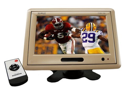 Absolute PHM709C (Cream / Tan) 7 TFT-LCD Monitor for Headrest,Visor, or Stand Alone Installation with Remote