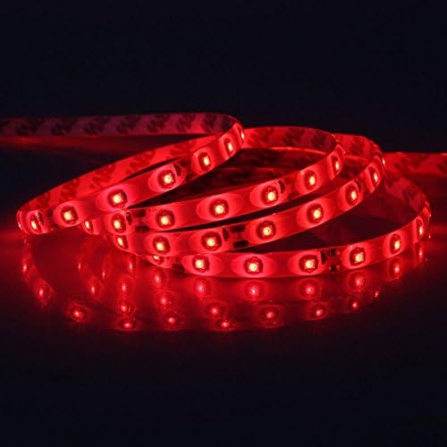 WietusTM Waterproof Red LED 3528 SMD 300LED 5M Flexible Light Strip 12V 2A 24W 60LED/M
