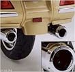 Honda Genuine Accessories O.E.M. Honda Gold Wing Chrome Exhaust Tips with GL Logo pt# 08F53-MCA-100K