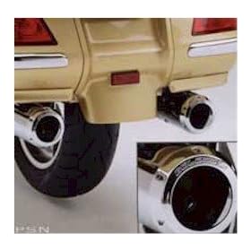Honda Gold Wing GL1800 Chrome Exhaust Tips w/ Logo 01-08