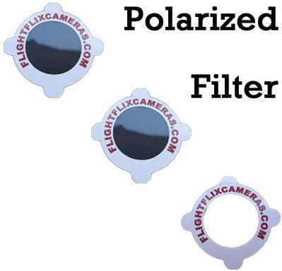 Polarizing Filters for all HD cameras &amp; cell phones. Stick On GoPro, Drift, Contour.