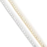 14K White or Yellow Gold 7 Moissanite Tennis Bracelet