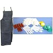 Denim Apron 24 Gloves Tape Jewelers Polishing Hand Tool