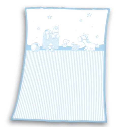Herding 114152014 Babydecke Till Spielzeug, hellblau 75 x 100 cm Preisvergleich