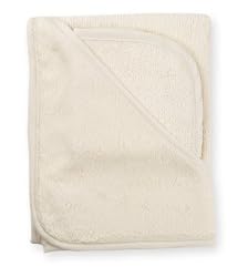 American Baby Company Cotton Terry Hooded Towel Set, Ecru