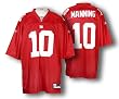 New York Giants Eli Manning #10 Sewn Premier NFL Football Jersey, Red