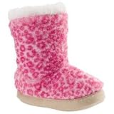 Carter's Toddler Girls Faux Fur Pink Cheetah Slipper Boots (Small (5-6))