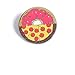 Last Valentine Mixed Pizza Lapel Pin Nickel Plated Color Red Enamel Pin