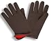 G & F 4414L-DZ Brown Jersey gloves with Red Fleece Lined, Winter Gloves, Large, Sold By Dozen