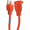 GE 51924 Indoor/Outdoor 25-Foot General Purpose Grounded Extension Cord, Orange