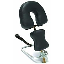 3B Scientific W15056B Black Stainless Steel Adjustable Headrest, 11.8" Length x 15.7" Width x 9.4" Height