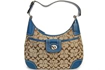 COACH OUTLET コーチアウトレット ハンプトンズ シグネチャー ホーボー F13971 SKHBL 【NB】