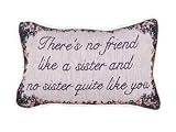 Set of 2 Sister Decorative Throw Pillows 9
