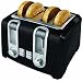 Black & Decker T4569B 4-Slice Toaster, Black