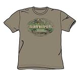 Survivor - Gabon Distressed - Youth Safari Green S/S T-Shirt For Boys
