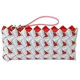 Red Script Jumbo Clutch