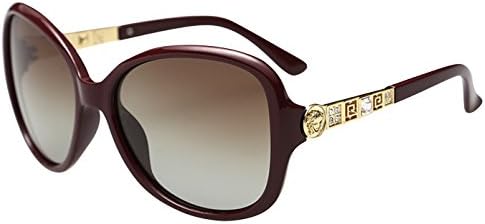 Shoesea Women's Summer Stylish Fashion Driving Anti-Uv Polarized Sunglasses Red One Size