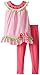 Rare Editions Little Girls' Fuchsia Seersucker Watermelon Print Bike Short Set