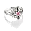 FOJO's Marcasite & Pink CZ Flower Ring