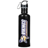 Minnesota Vikings Black Stainless Steel Water Bottle