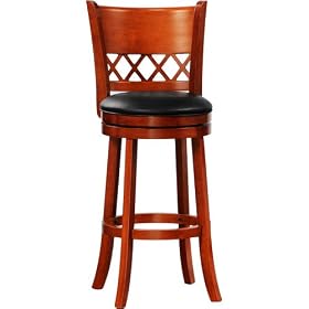 29?? Shapel Triple X Swivel Bar Stool, Oak By Homelegance by Homelegance