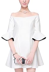 Sexy Strapless Shift Off the Shoulder  Dress