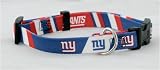 NEW YORK GIANTS NFL Adjustable Pet Dog Collar Medium