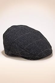 Wool Rich Checked Flat Cap with Cashmere