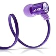 JBuds J4 Rugged Metal In-Ear Earbuds Style Headphones with Travel Case (Purple)