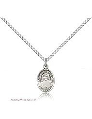 St. Maria Faustina Small Sterling Silver Medal