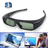 High Quality Universal 3d Active Glasses For Samsung 3dtv Cleaning Cloth Spare Nose Pad Included Ideal For 3d Tvs 3d Cinema 3d Projectors 3d Computers