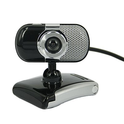 HDE Black USB Webcam with Microphone