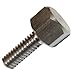 300 Series Stainless Steel Thumb Screw, Plain Finish, Hex Head, 3/4" Length, Fully Threaded, 1/4"-20 UNC Threads, Made in US