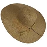 GLAMOROUS WHEAT TAN 6 WIDE BRIM CRUSHABLE FLOPPY HAT